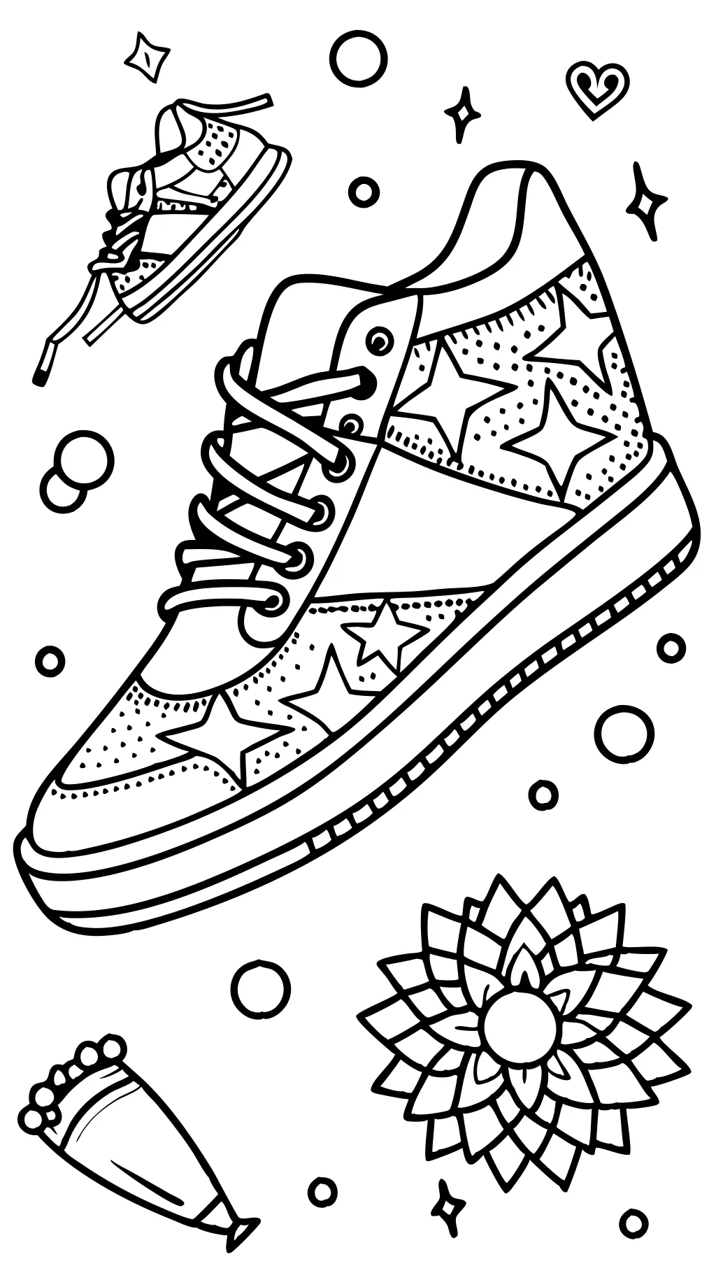 coloriages de chaussures de tennis